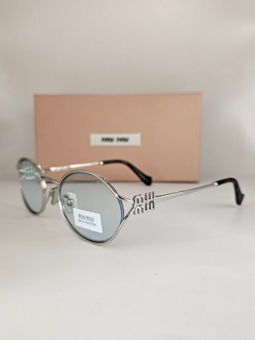 Miu Miu — Gafas ovaladas con lentes azul claro
