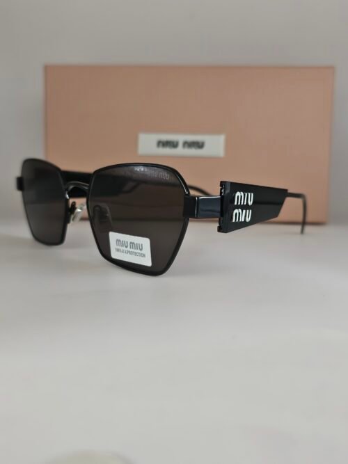 Miu Miu — Gafas rectangulares negras