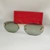 Fendi — Gafas ovaladas con lentes verdes