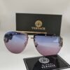Versace — Gafas aviador con lentes azul y rosa degradado