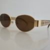 Chanel — Gafas ovaladas con lentes marrones