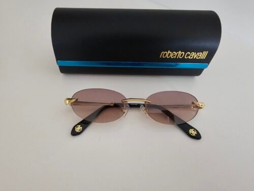 Roberto Cavalli — Gafas ovaladas con lentes marrones