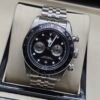 Tudor — esfera negra con dos subesferas y brazalete plateado