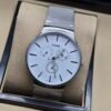 Rado — esfera blanca y brazalete de malla plateado