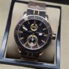 Ulysse Nardin — esfera negra texturizada con detalles amarillos