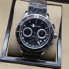 Ulysse Nardin — esfera negra con subesferas plateadas y correa negra