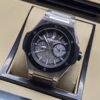 Hublot — esfera abierta gris y bisel negro