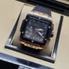 Hublot — esfera abierta rectangular y correa negra