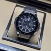 Hublot — esfera negra con índices blancos y bisel negro