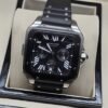 Cartier — esfera negra con subesferas y caja oscura