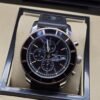 Breitling — esfera negra con subesferas y correa negra