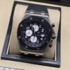 Audemars Piguet — esfera negra con subesferas blancas y correa negra