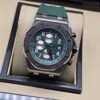 Audemars Piguet — esfera verde con subesferas blancas y correa verde