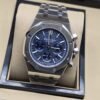 Audemars Piguet — esfera azul con subesferas y brazalete plateado