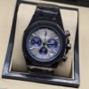 Audemars Piguet — esfera clara con subesferas azules y brazalete oscuro