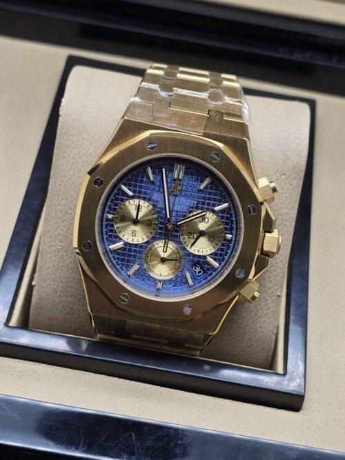 Audemars Piguet — esfera azul con subesferas doradas