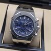 Audemars Piguet — esfera azul con subesferas y correa oscura