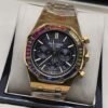 Audemars Piguet — esfera negra con subesferas y bisel multicolor