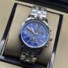 Tissot — esfera azul con subesferas y brazalete de eslabones