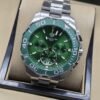 TAG Heuer — esfera verde con subesferas y bisel verde