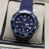 TAG Heuer — esfera azul texturizada con subesfera y correa azul