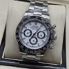Rolex — esfera blanca con subesferas y bisel negro