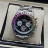 Rolex — esfera negra con subesferas y bisel multicolor