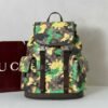 Gucci — Morral camuflado verde y amarillo