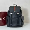 Gucci — Morral negro con franja verde y roja