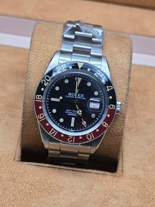 Rolex — bisel negro y burdeos