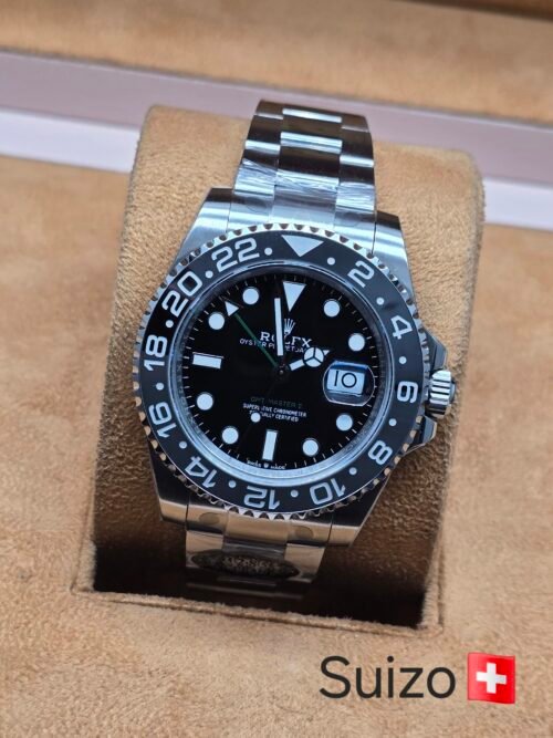 Rolex — bisel negro y gris