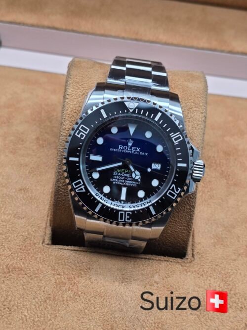 Rolex — esfera negra y bisel graduado