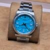 Rolex — esfera celeste · 36 mm