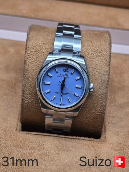 Rolex — esfera violeta · 31 mm