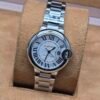 Cartier — esfera clara y caja redonda · 33 mm