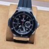 Hublot — esfera negra con dos subesferas · bisel negro