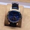 Bvlgari — esfera azul y correa negra