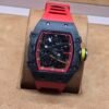 Richard Mille — esfera abierta y correa roja