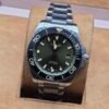 Longines — esfera verde y bisel verde