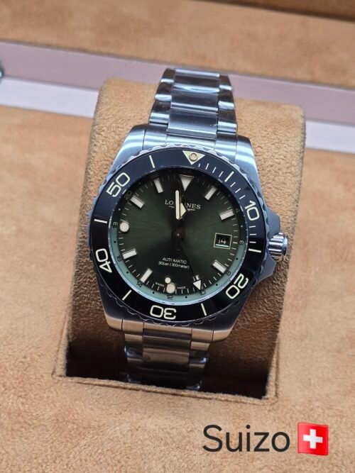 Longines — esfera verde y bisel verde