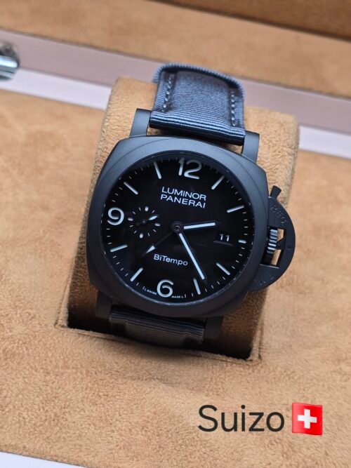 Panerai — esfera negra y caja oscura