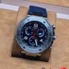 Audemars Piguet — esfera negra con subesferas y correa azul