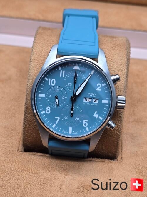 IWC — esfera celeste y correa celeste