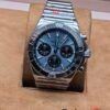 Breitling — esfera celeste con subesferas y bisel plateado