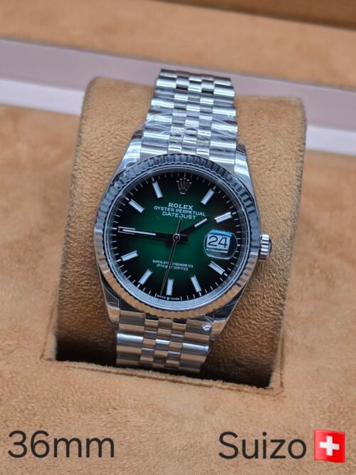 Rolex — esfera verde degradada · 36 mm