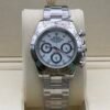 Rolex — cronógrafo con esfera azul hielo, bisel de acero y brazalete de acero