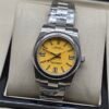 Rolex — esfera amarilla y brazalete jubilee de acero